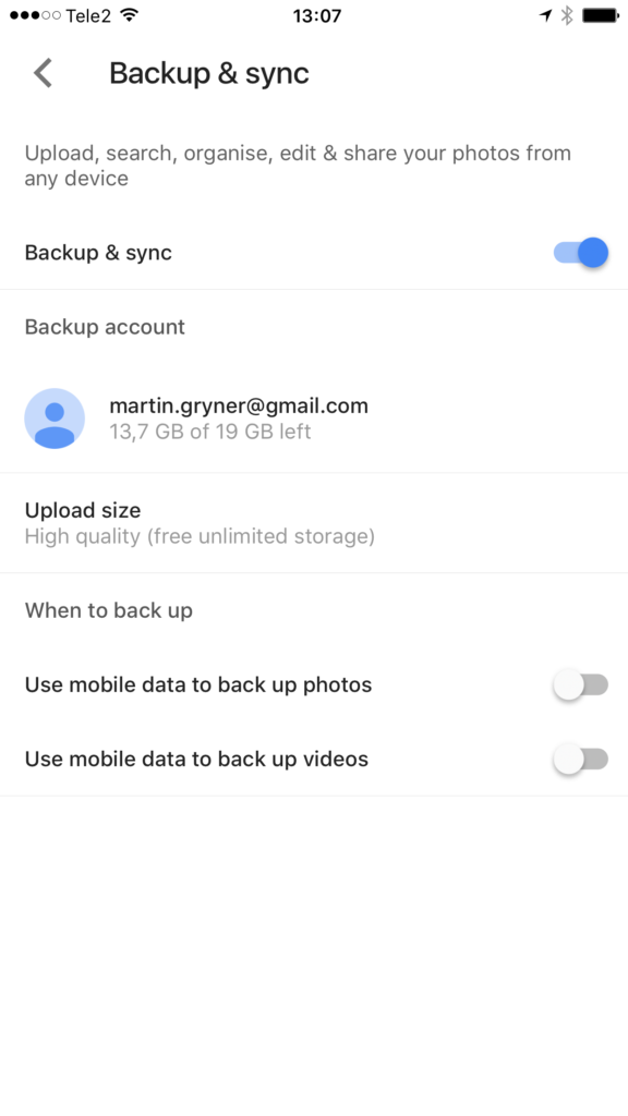 Google Photos Backup and Sync